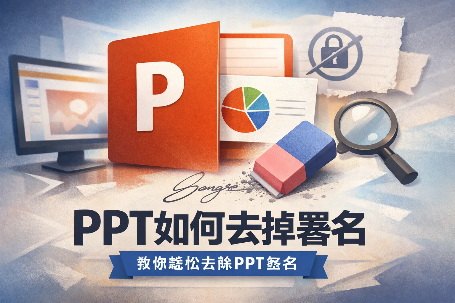 ppt如何去掉署名