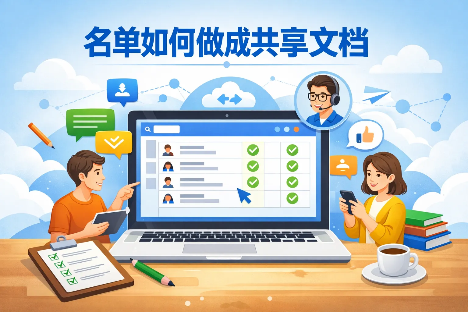 名单如何做成共享文档