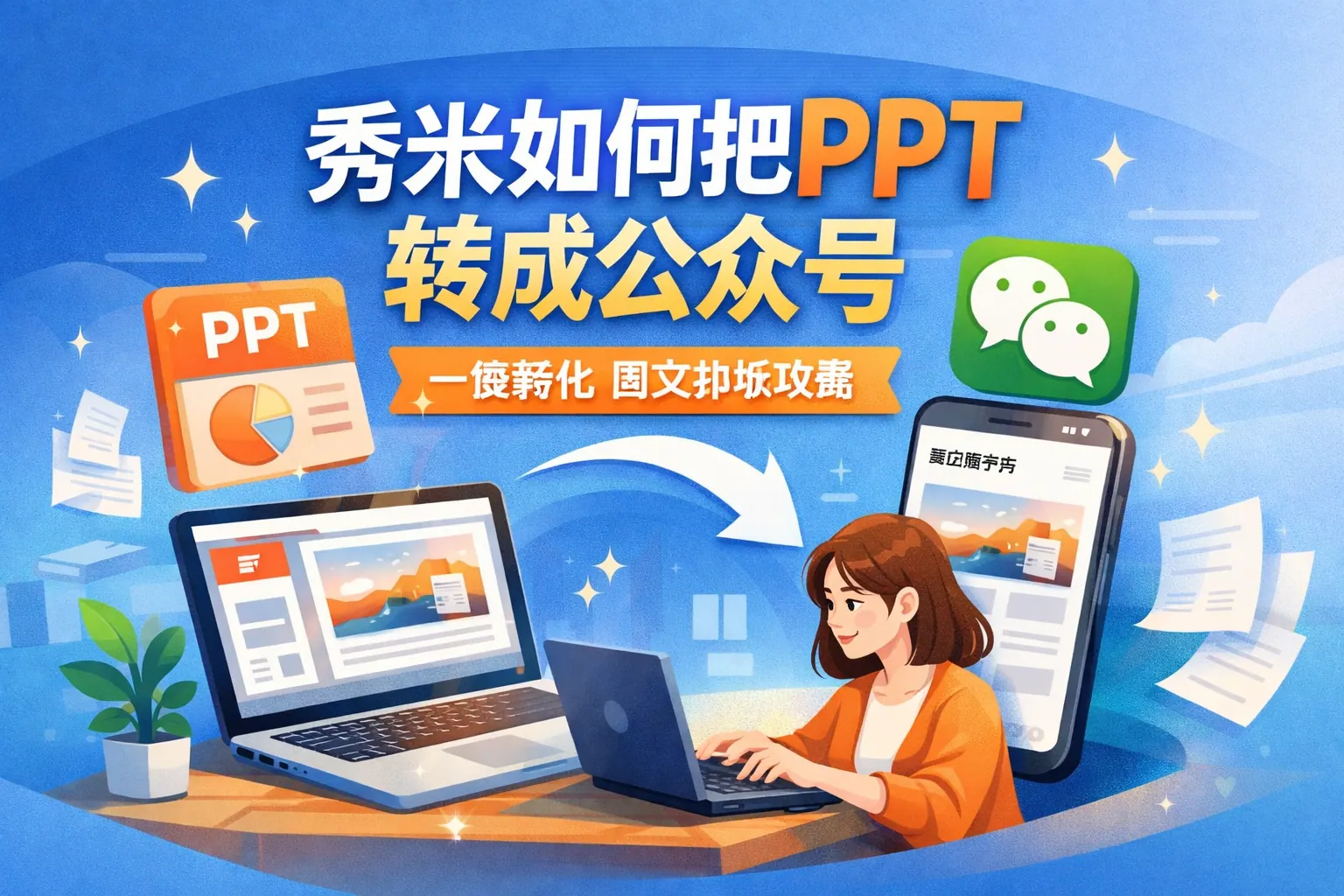 秀米如何把ppt转成公众号