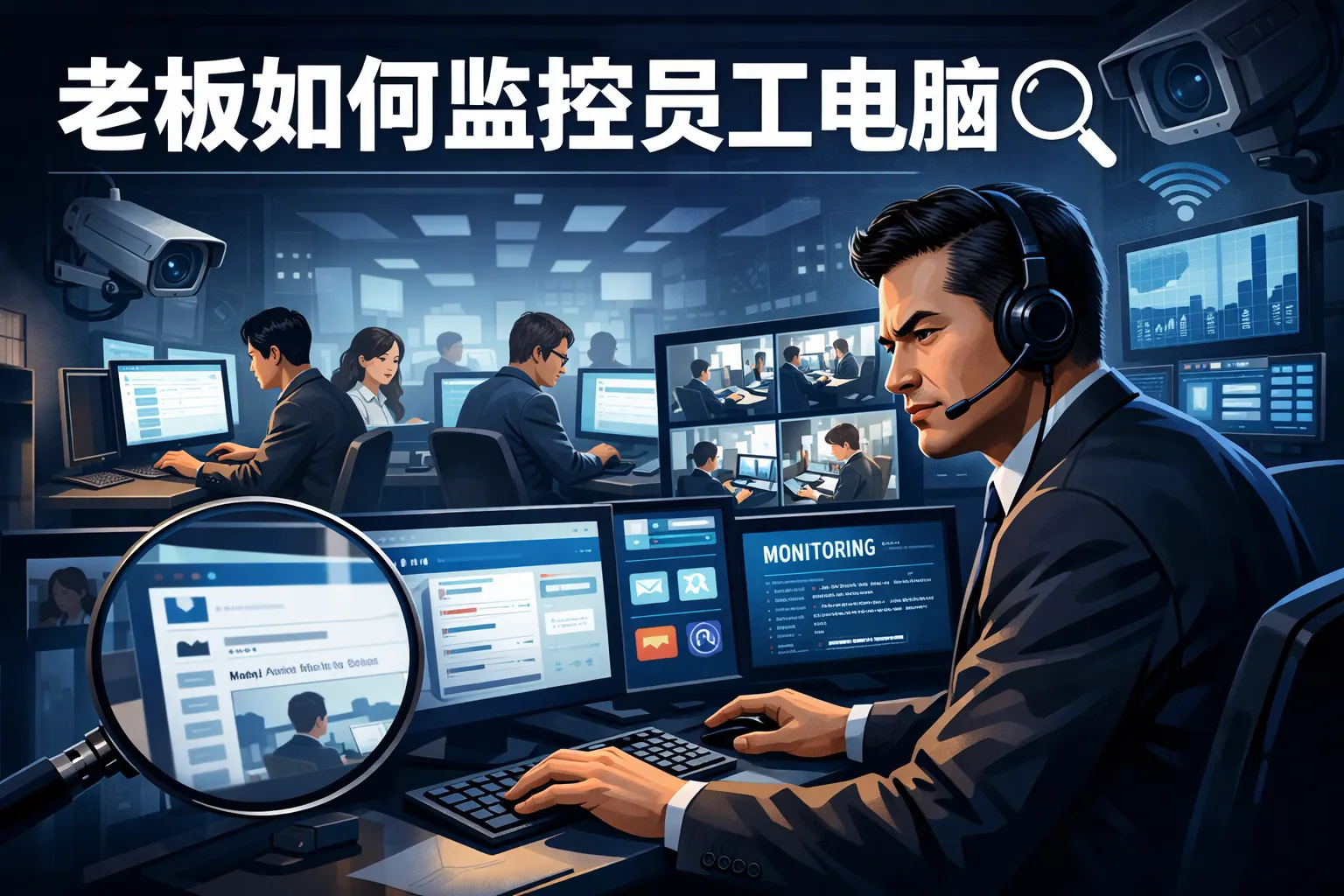 老板如何监控员工电脑