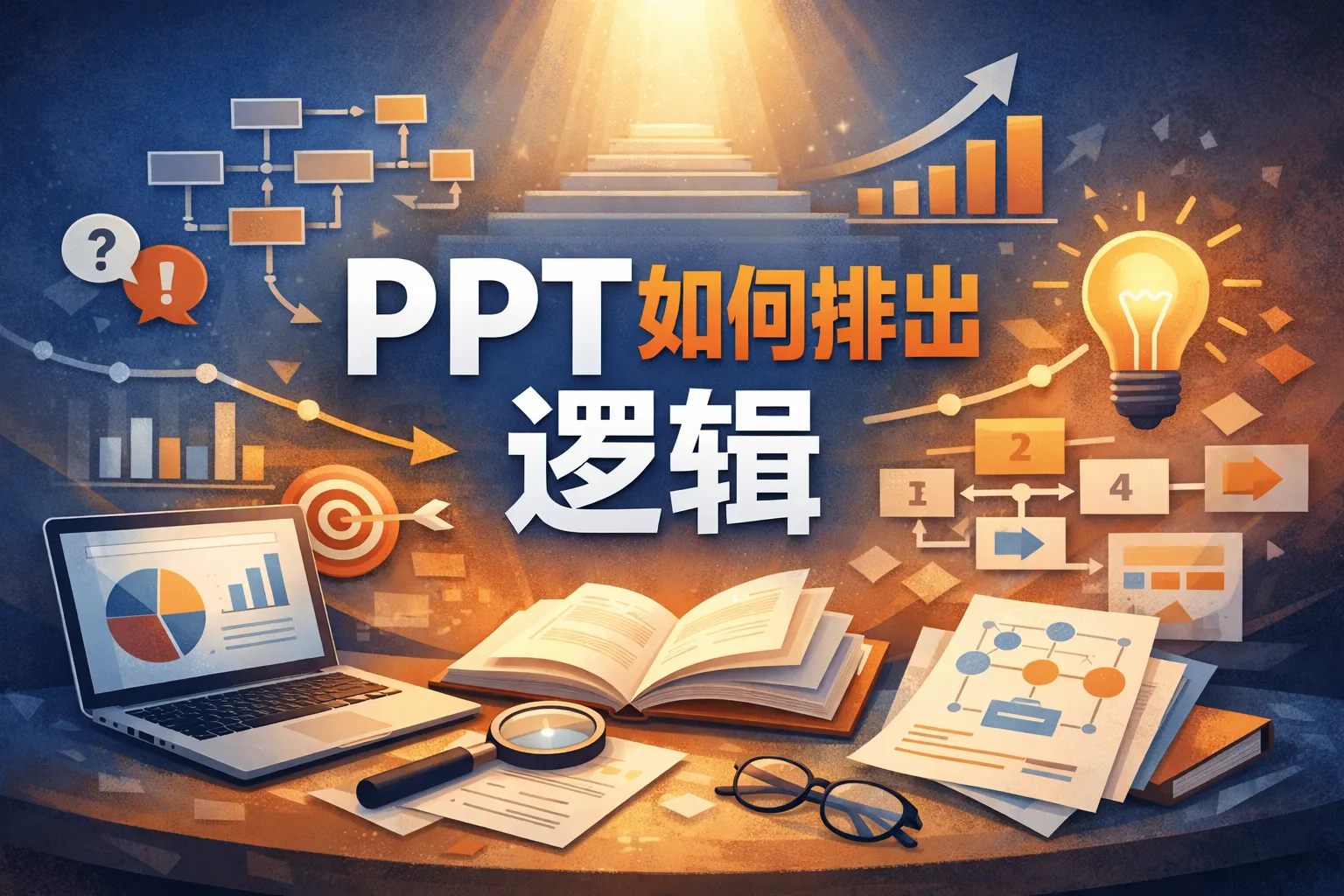 ppt如何排出逻辑