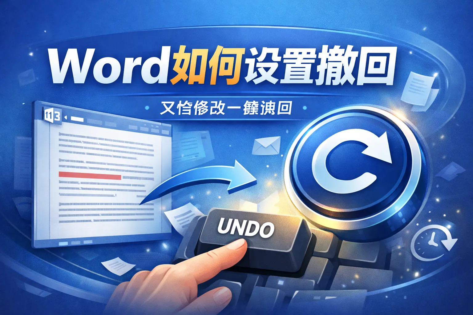 word如何设置撤回
