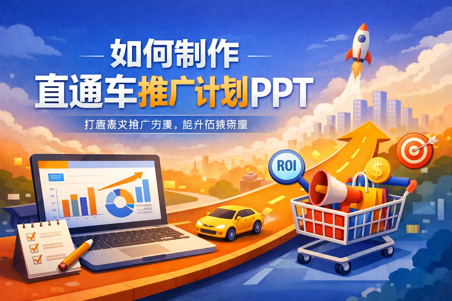 如何制作直通车推广计划PPT