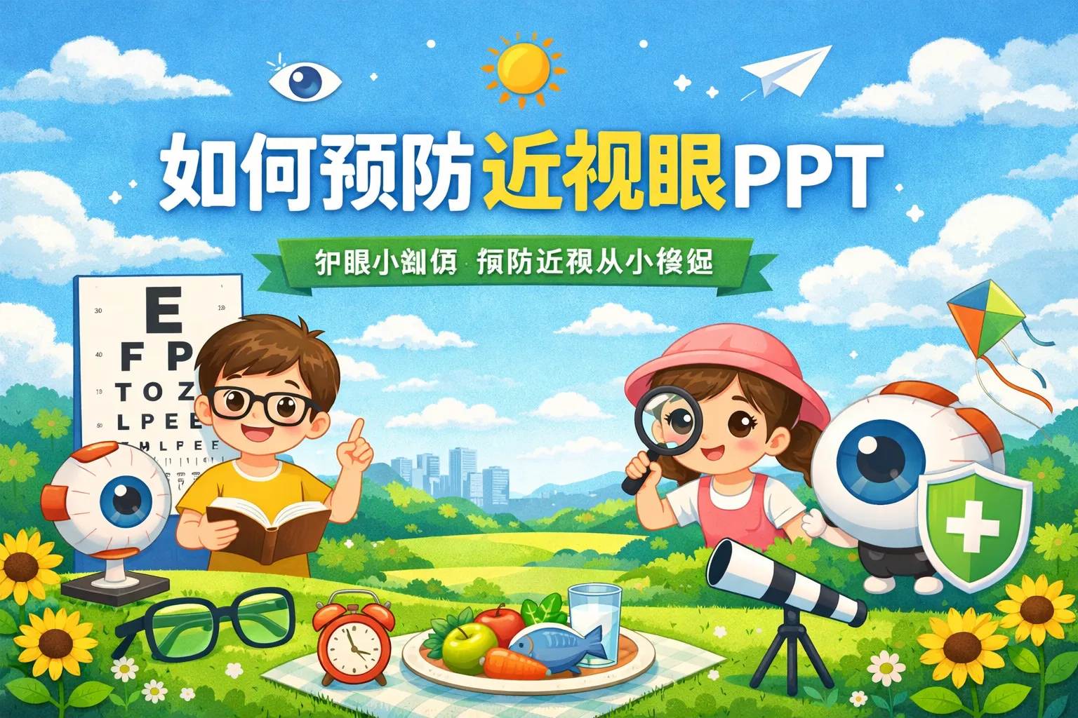 如何预防近视眼ppt
