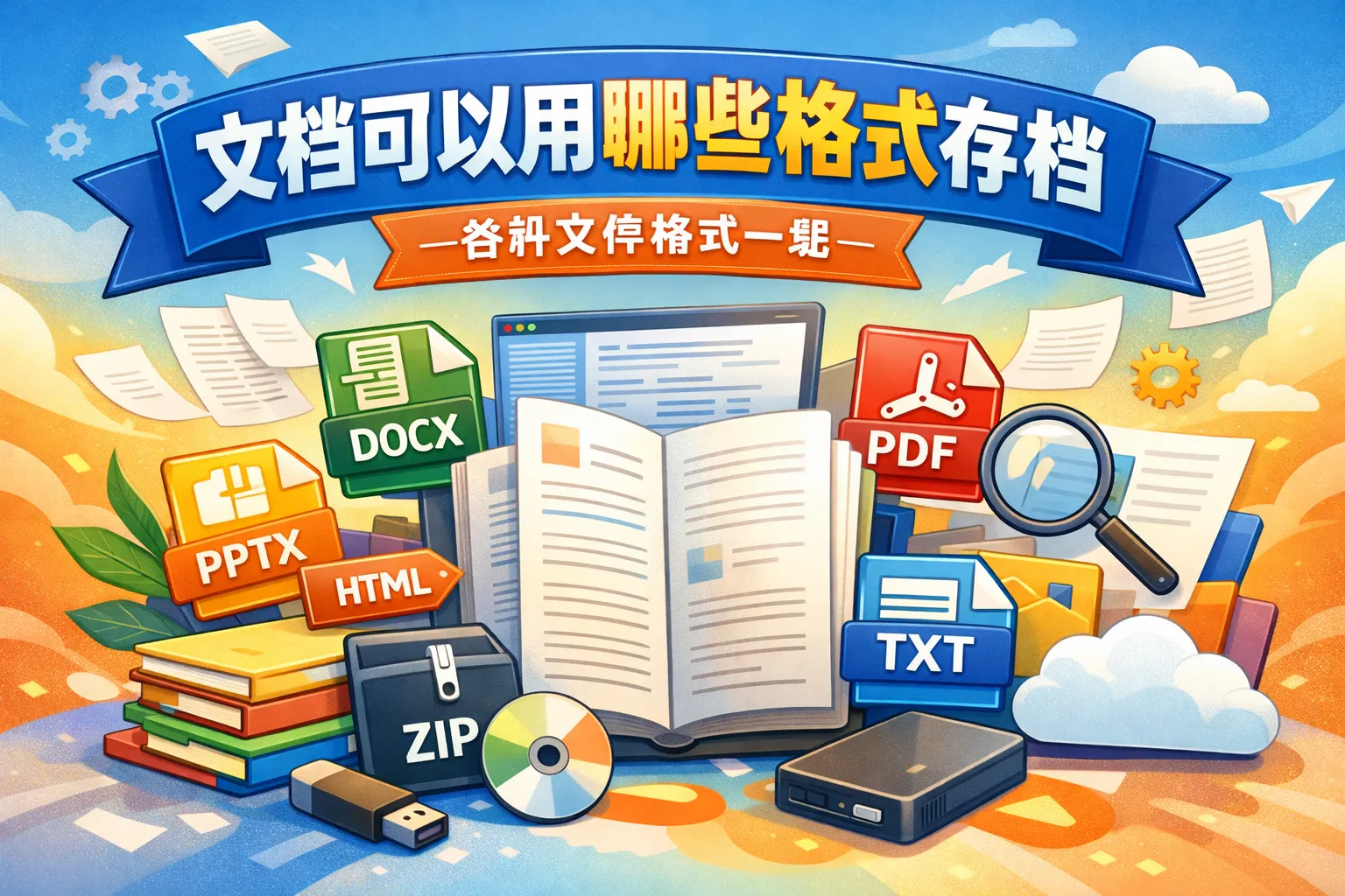 文档可以用哪些格式存档