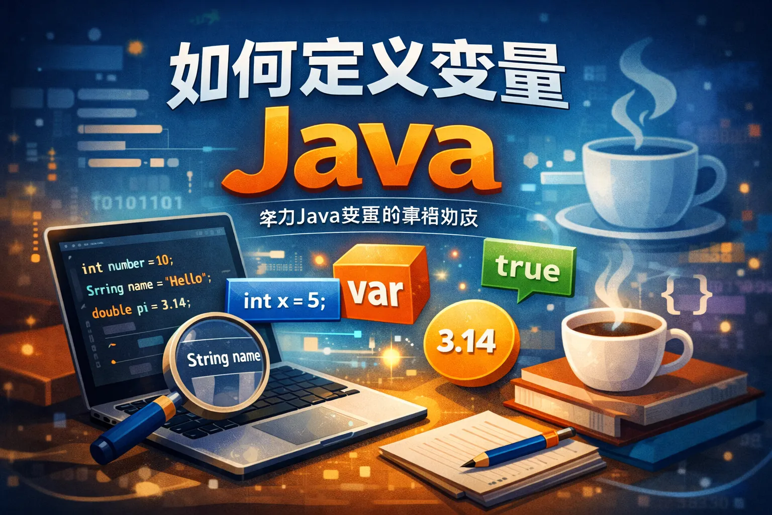 如何定义变量java