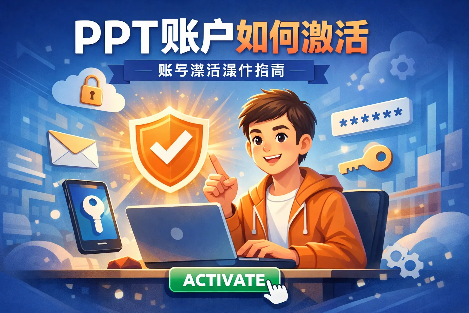 ppt账户如何激活