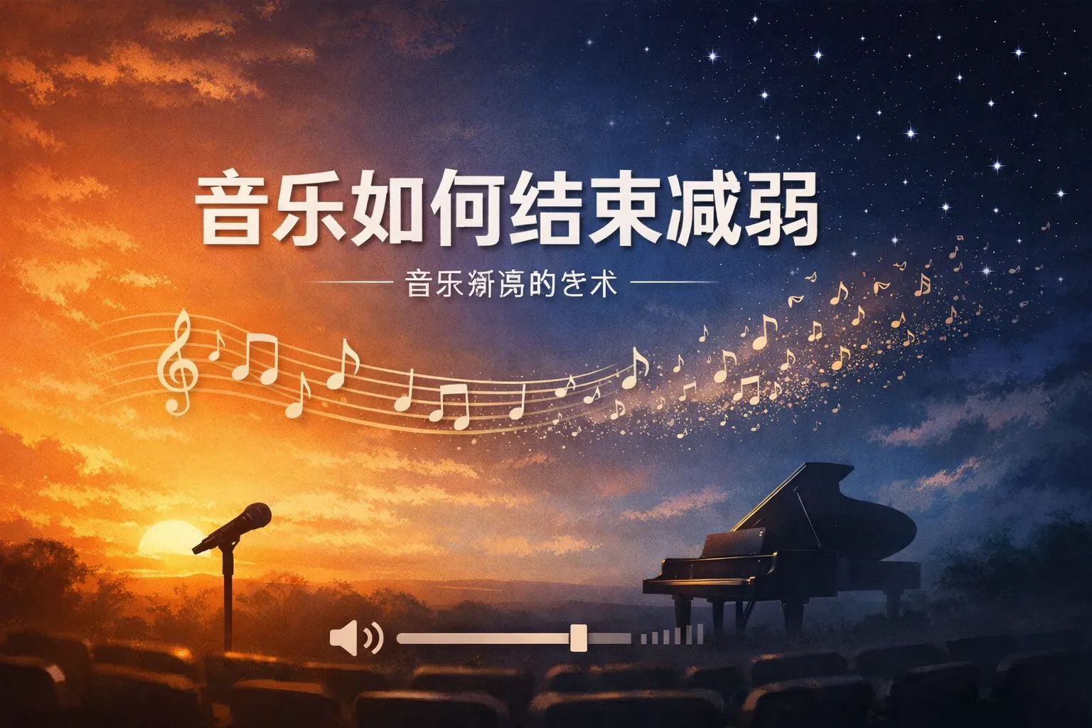 ppt音乐如何结束减弱