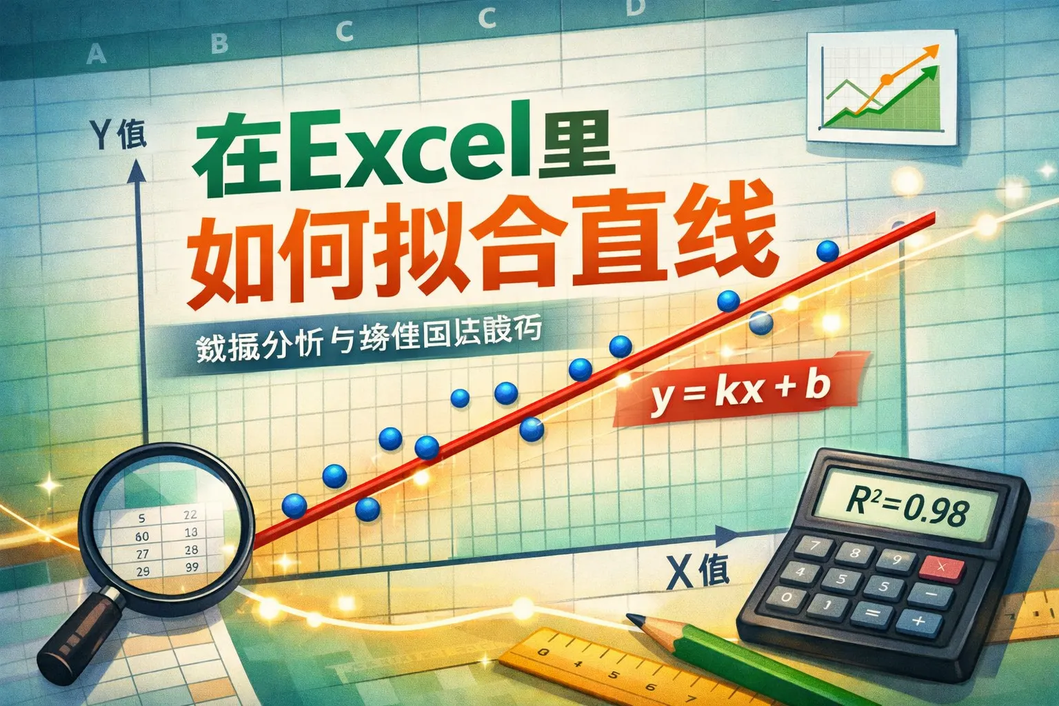 在excel里如何拟合直线