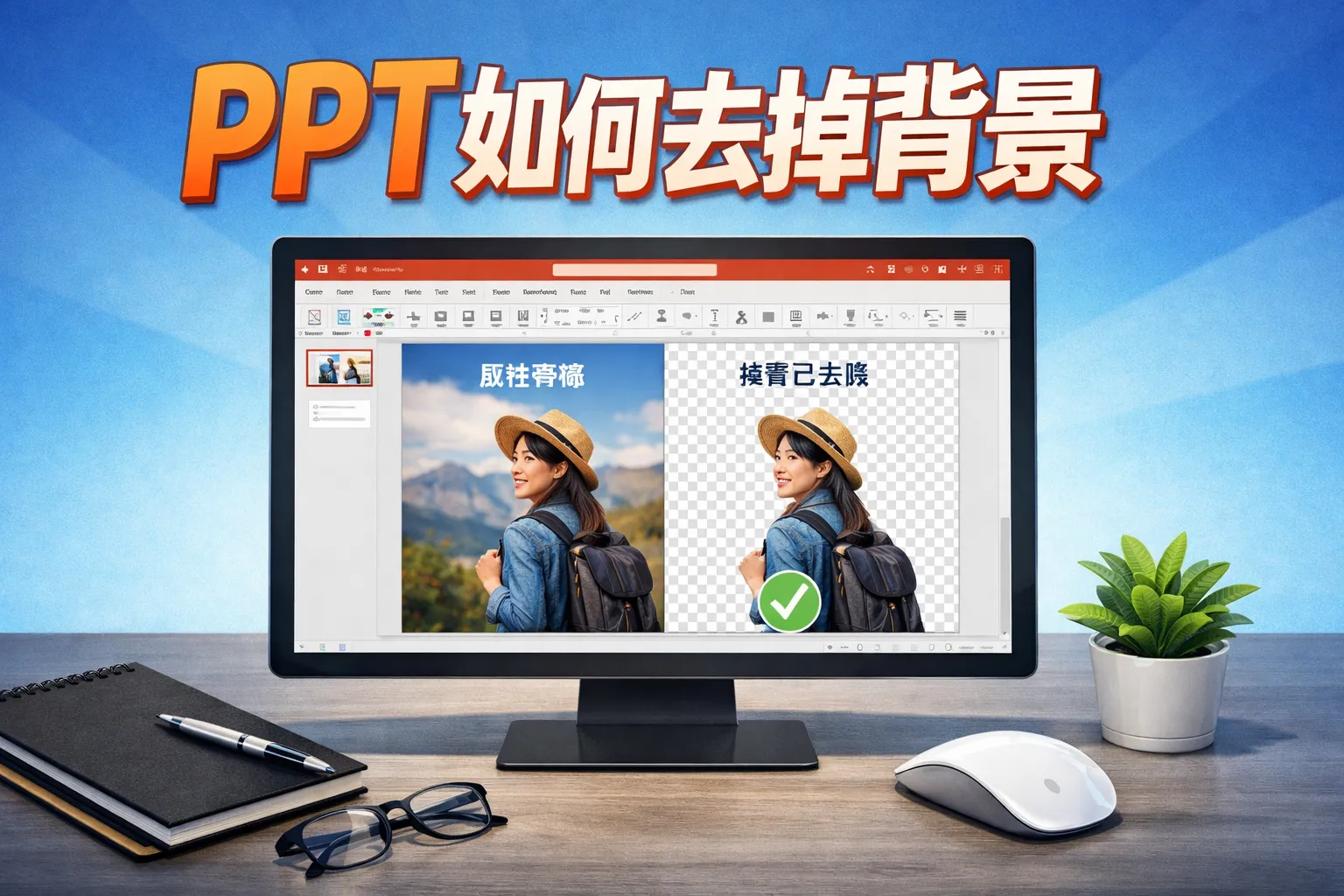 ppt 如何去掉背景