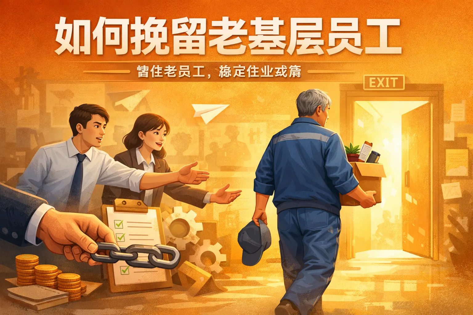 如何挽留老基层员工