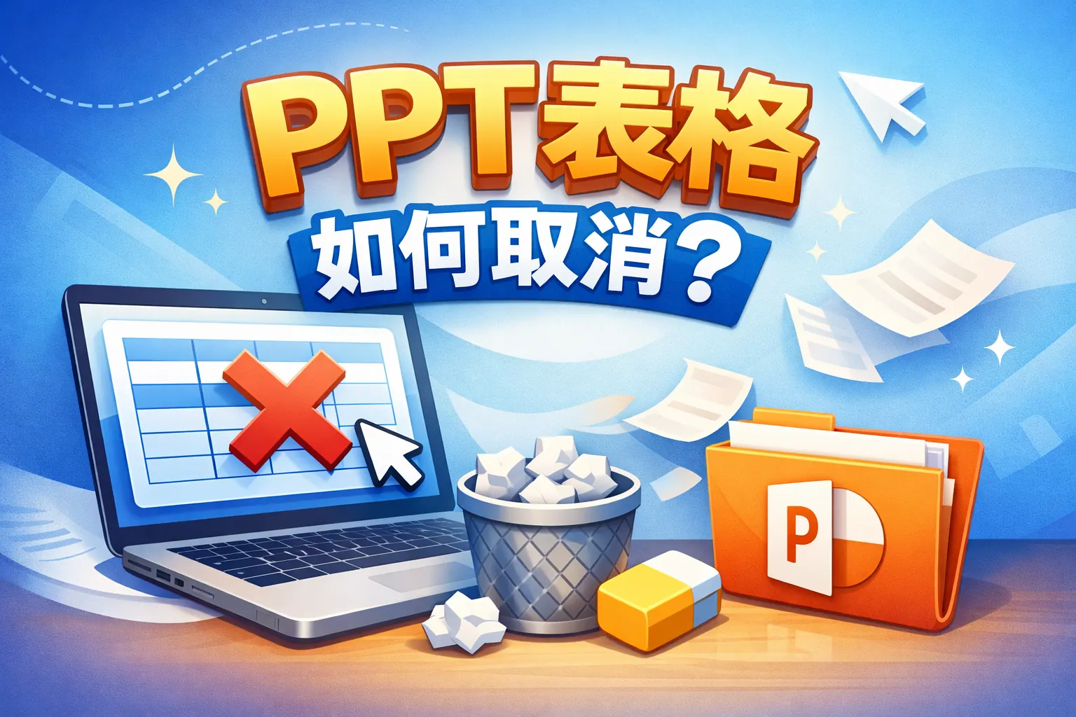 ppt表格如何取消