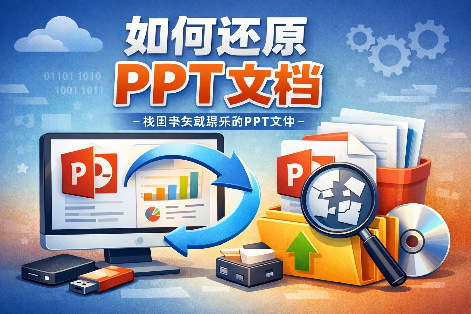 如何还原ppt文档