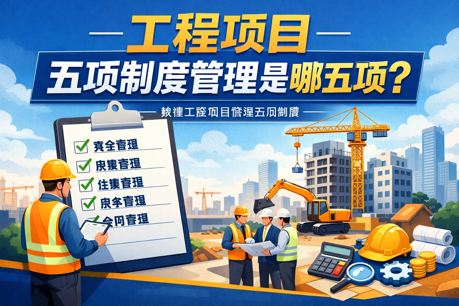 工程项目五项制度管理是哪五项