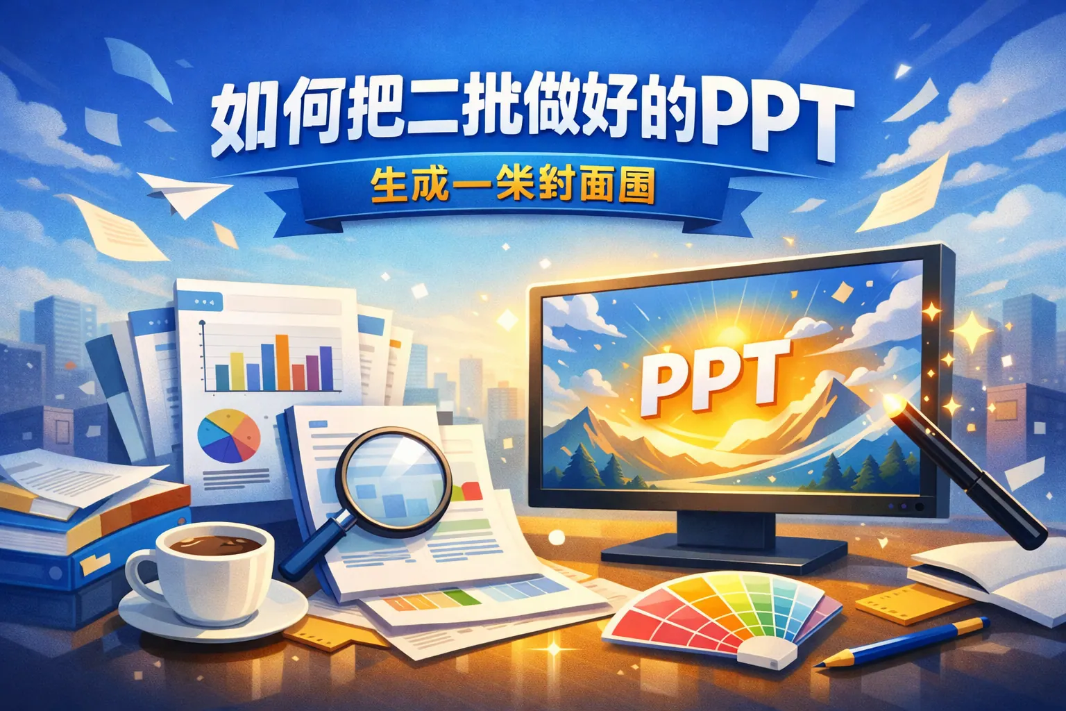 如何把二批做好的ppt