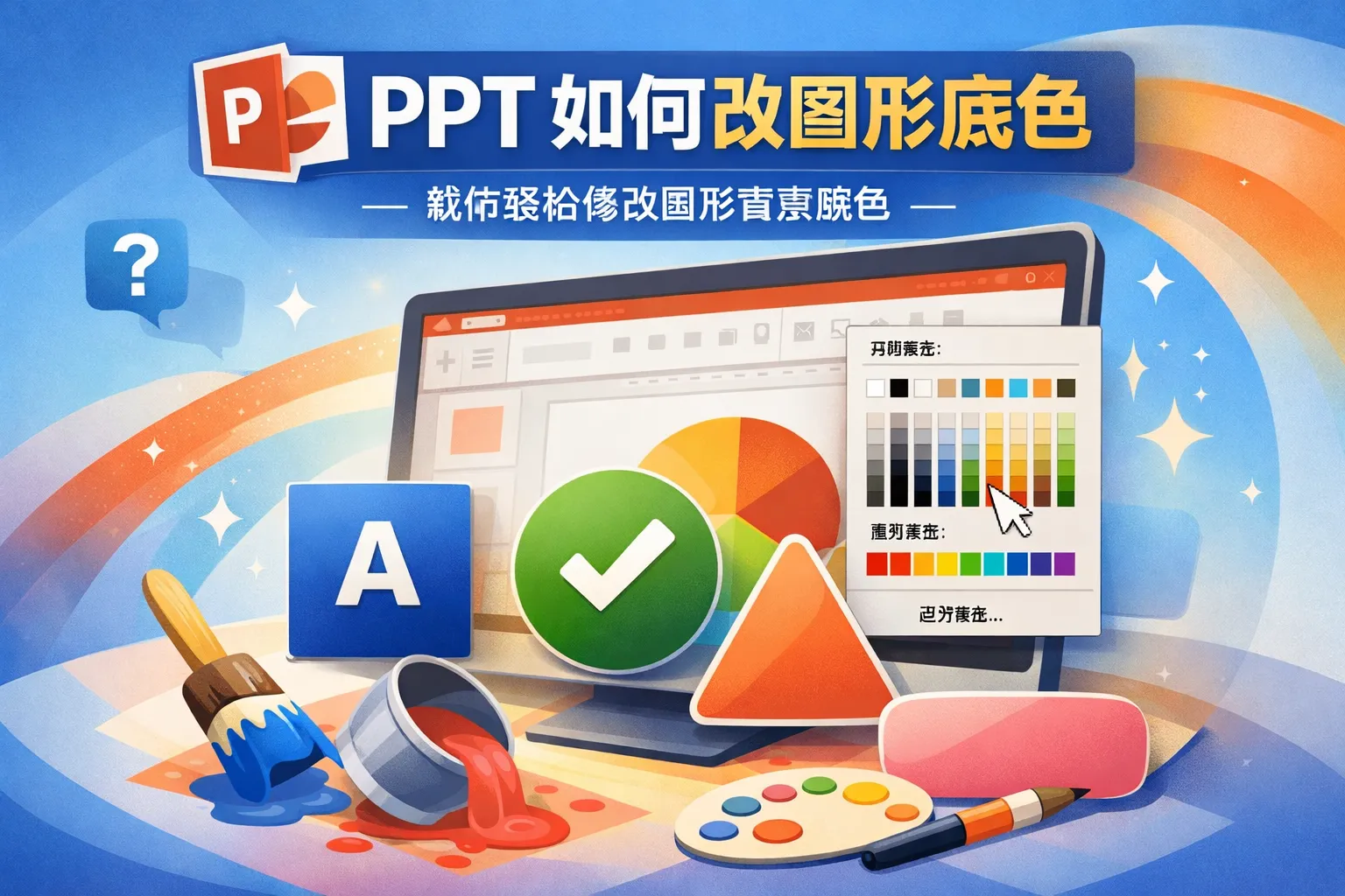 ppt如何改图形底色