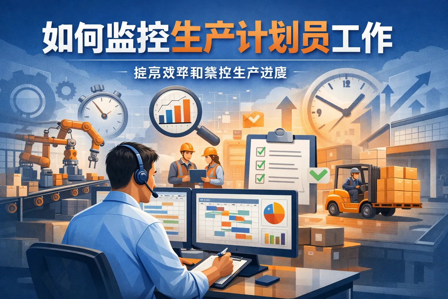 如何监控生产计划员工作