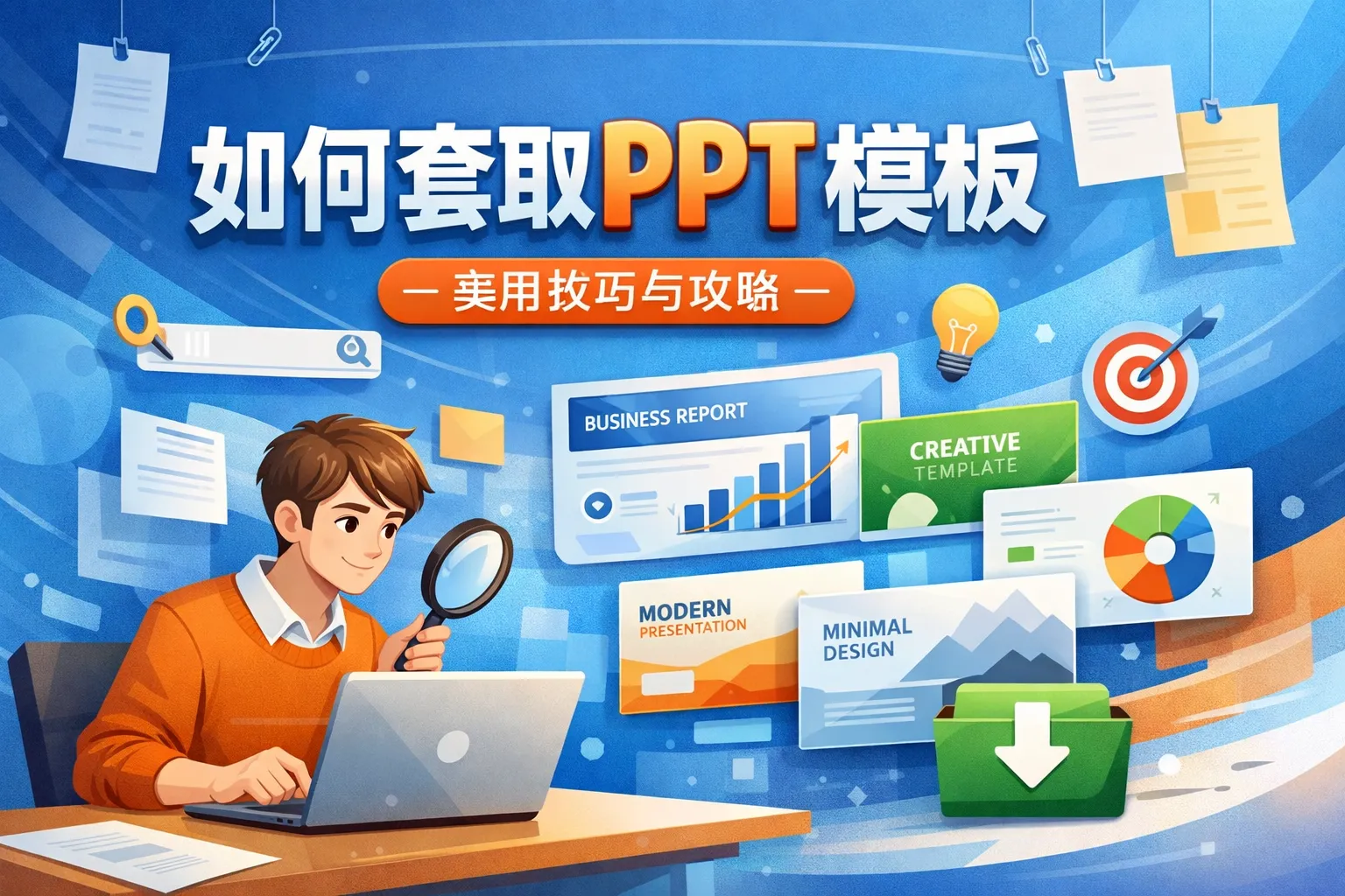 如何套取ppt模板