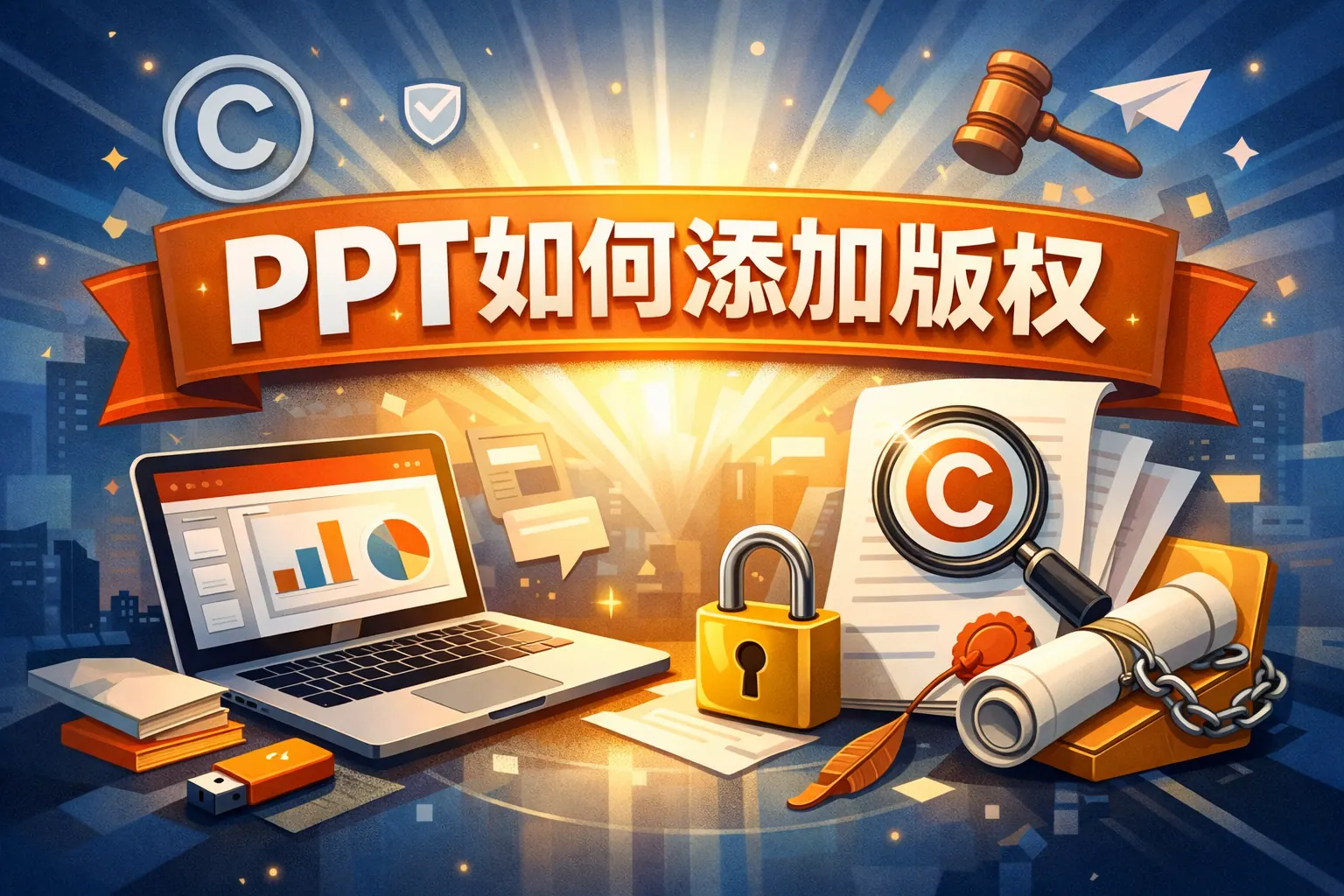 ppt如何添加版权