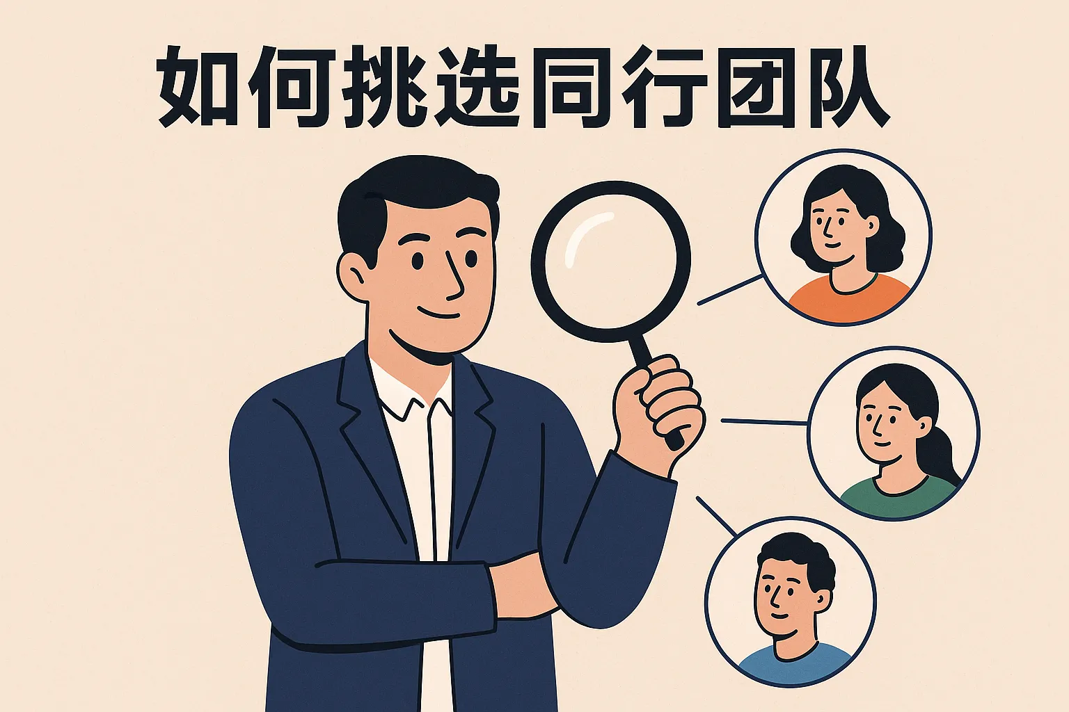 如何挑选同行团队