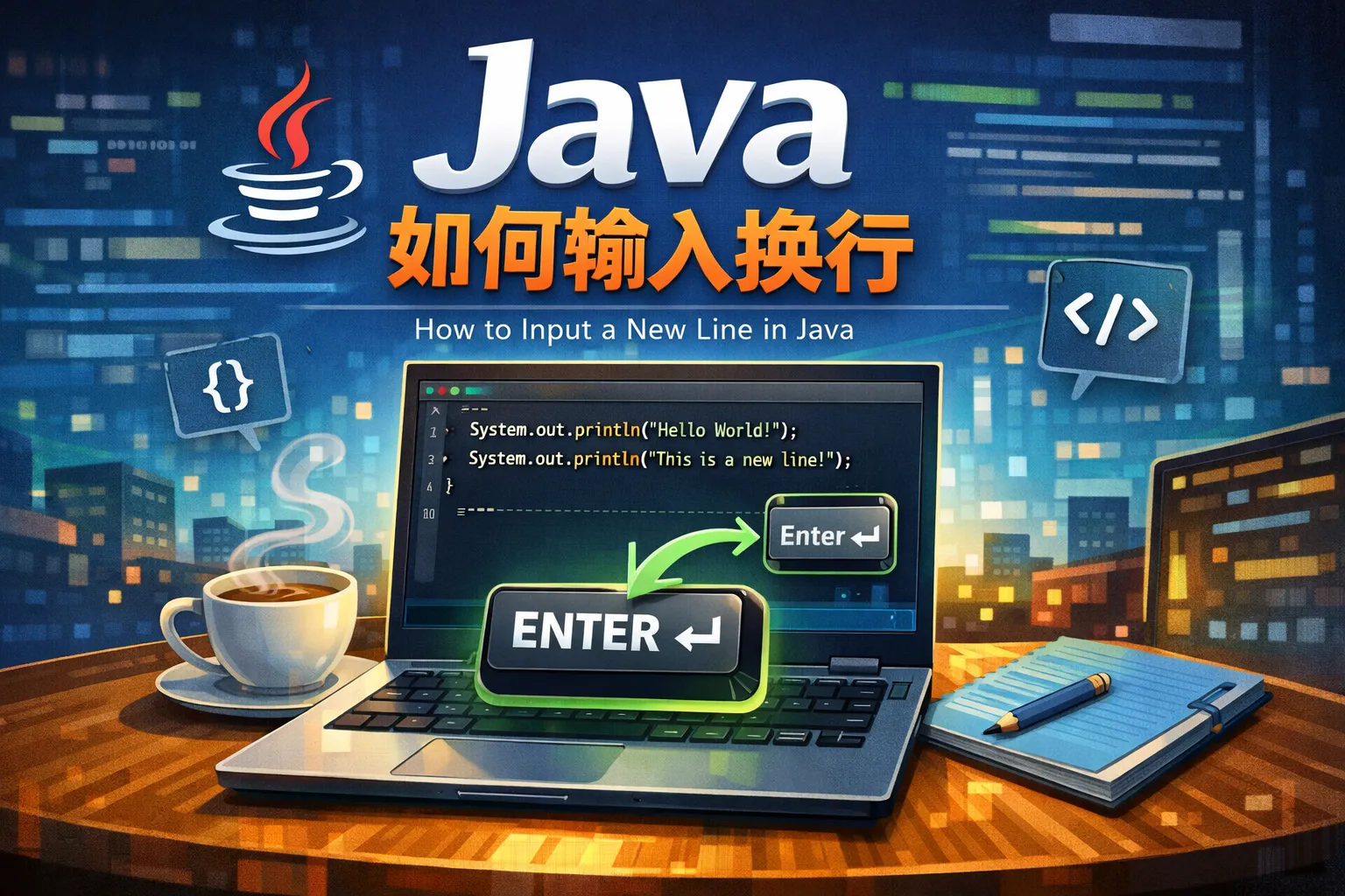 java如何输入换行