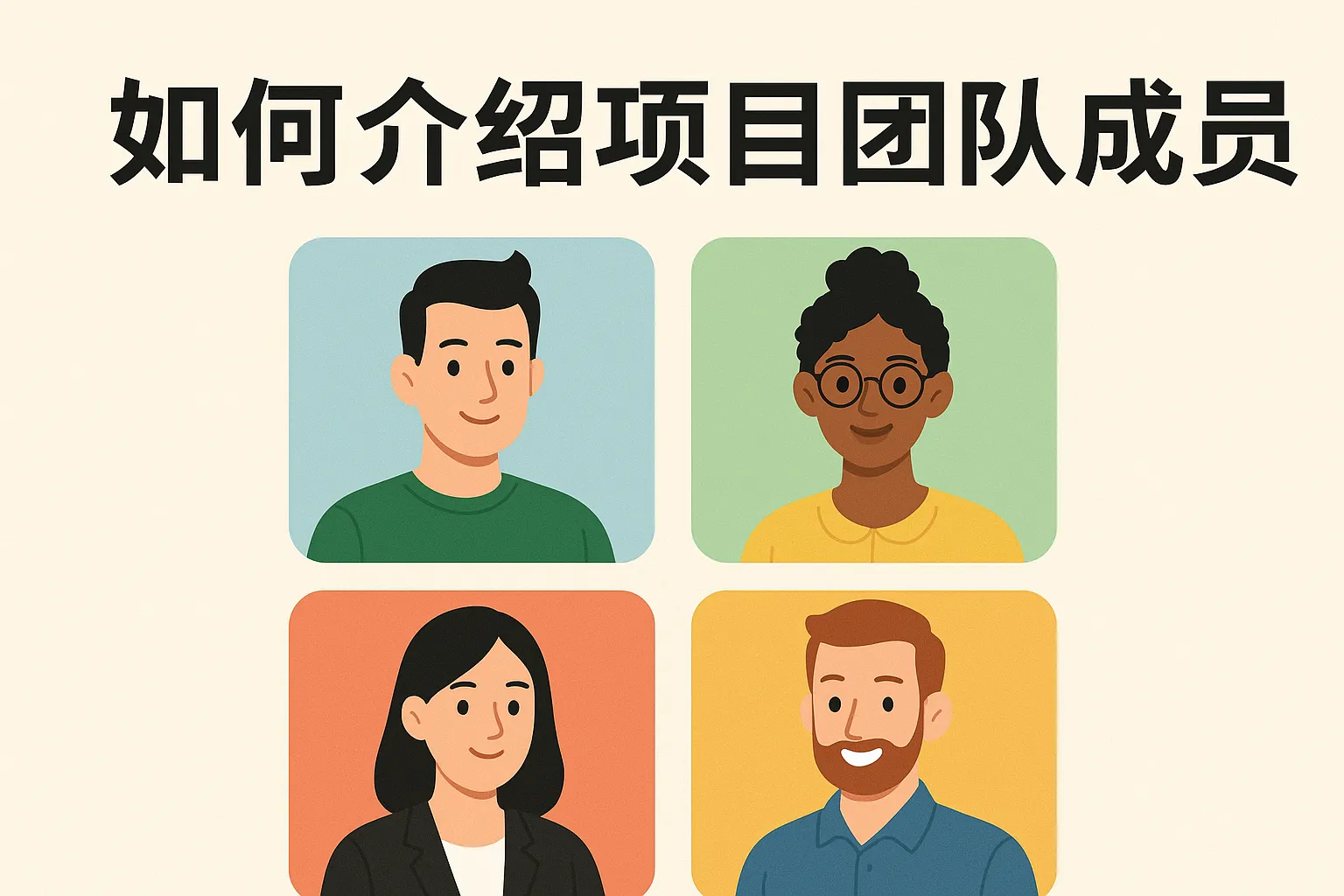 如何介绍项目团队成员