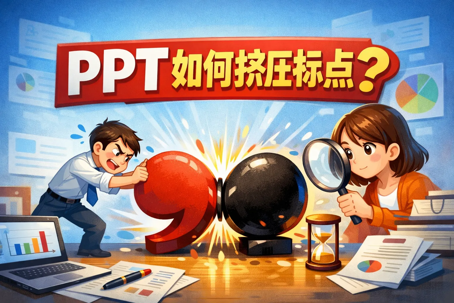 ppt如何挤压标点