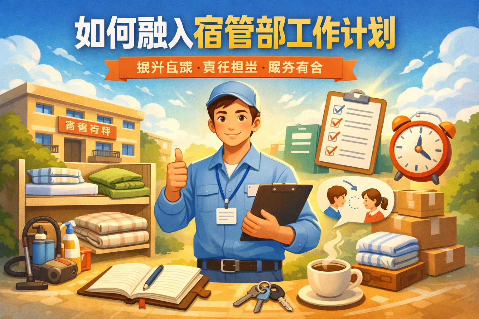 如何融入宿管部工作计划