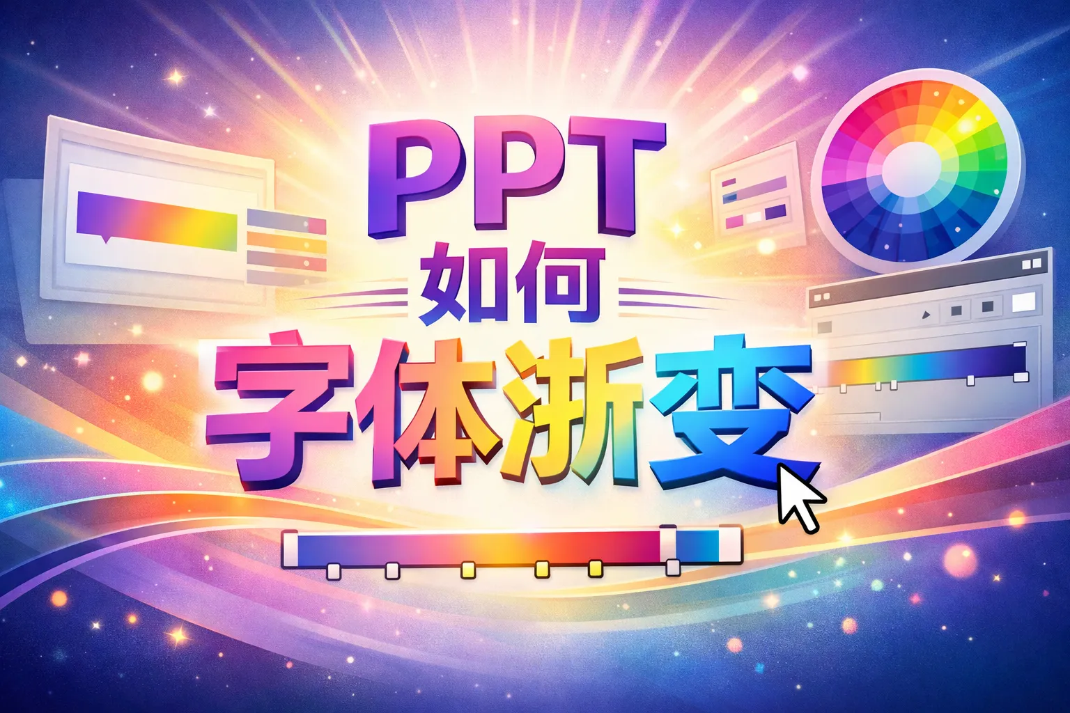 ppt如何字体渐变