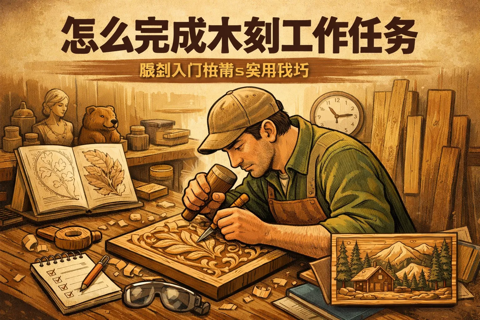 怎么完成木刻工作任务