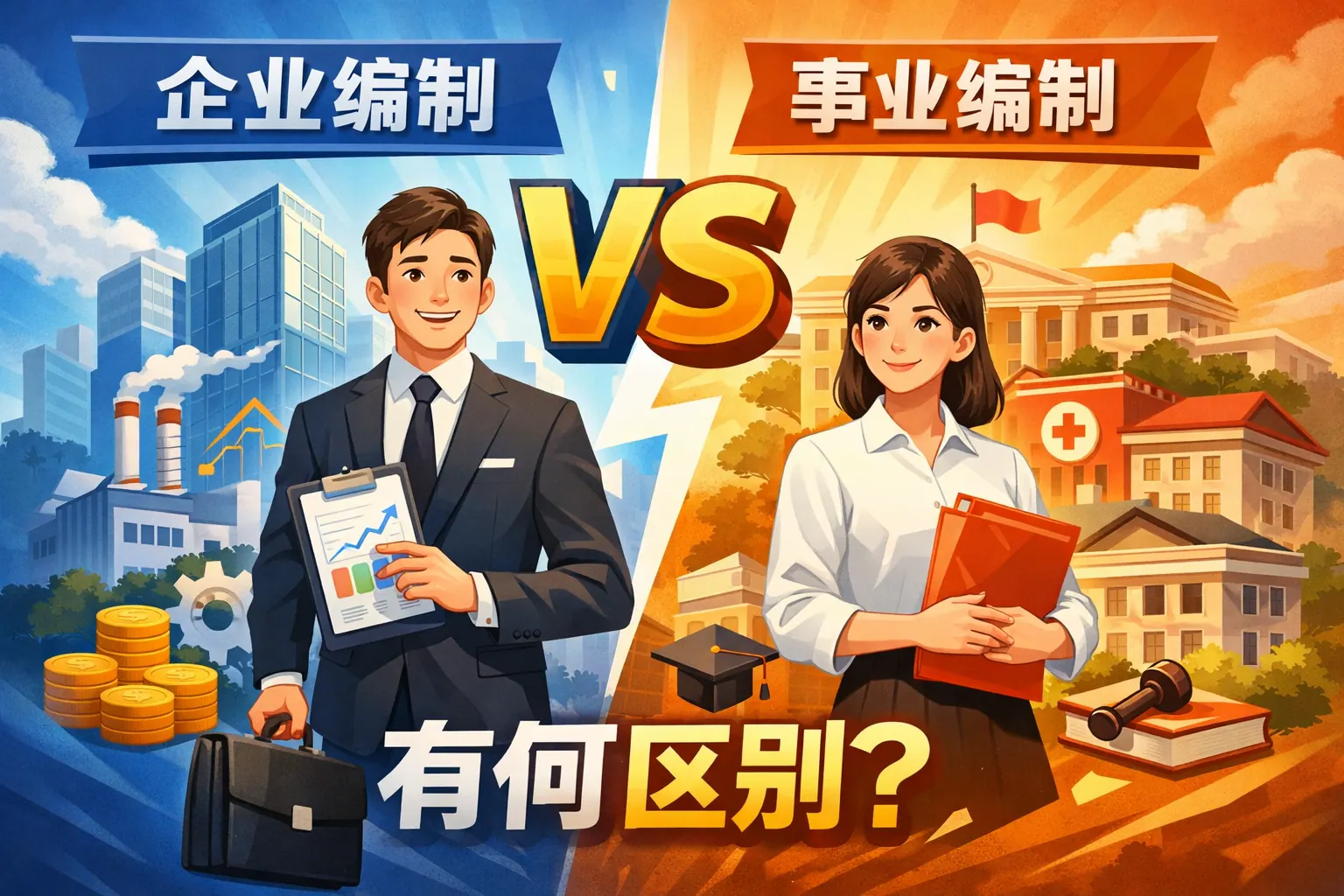 企业编与事业编制的区别