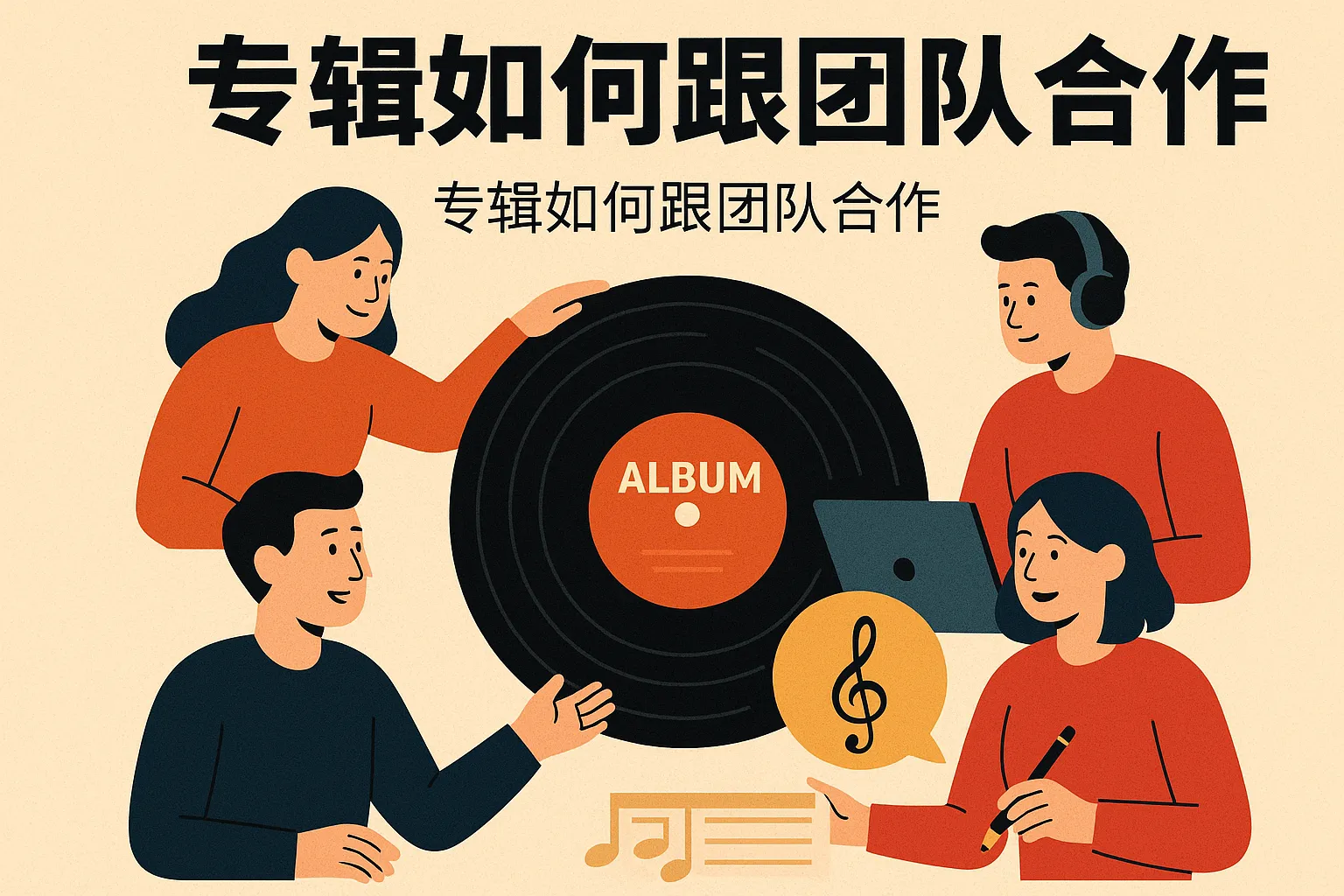 专辑如何跟团队合作