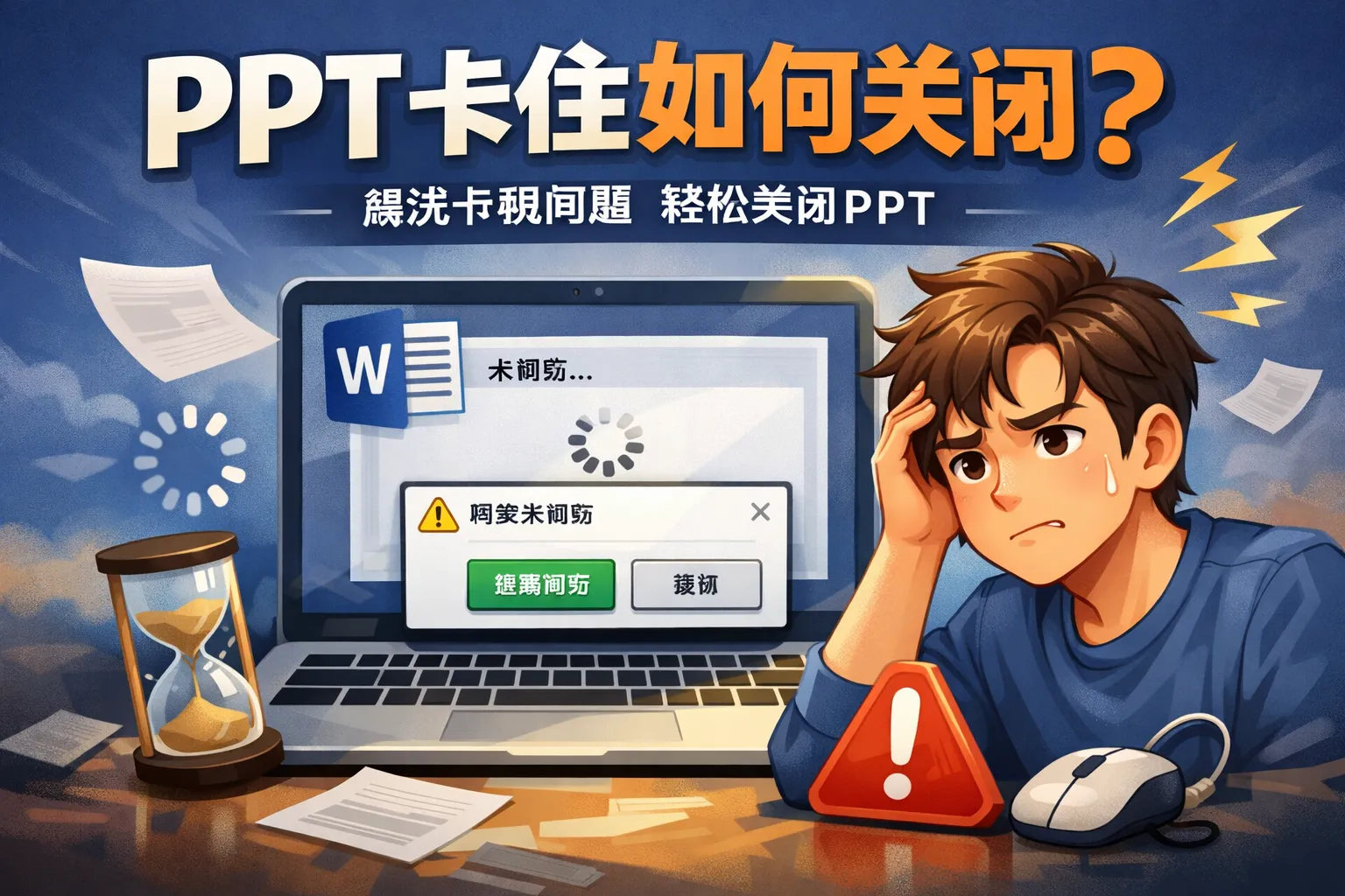 ppt卡住如何关闭