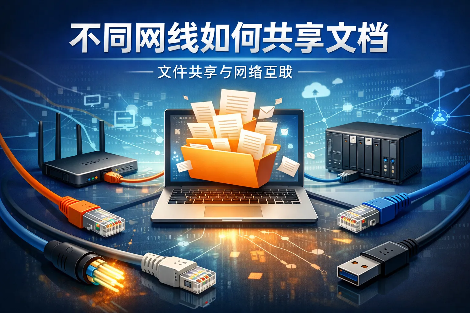 不同网线如何共享文档