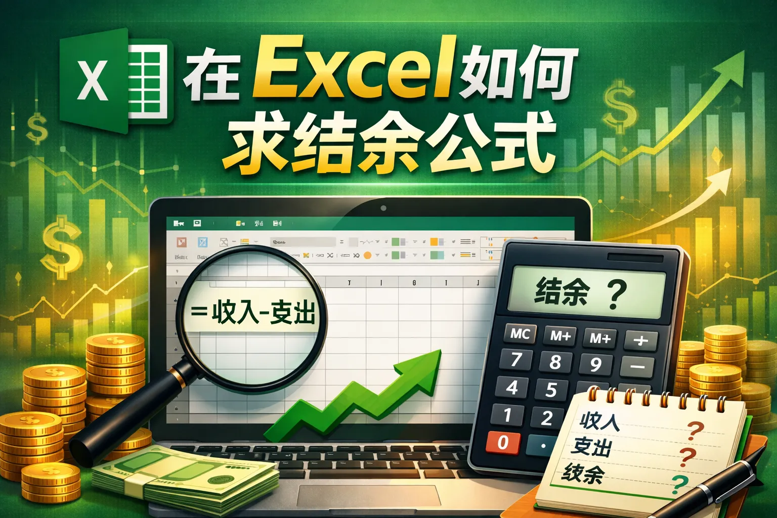 在excel如何求结余公式