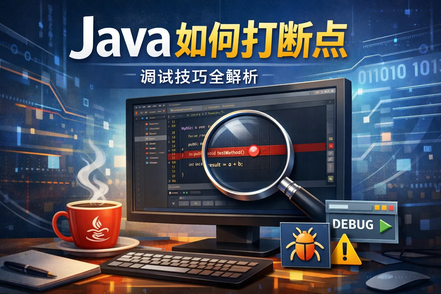 java如何打断点