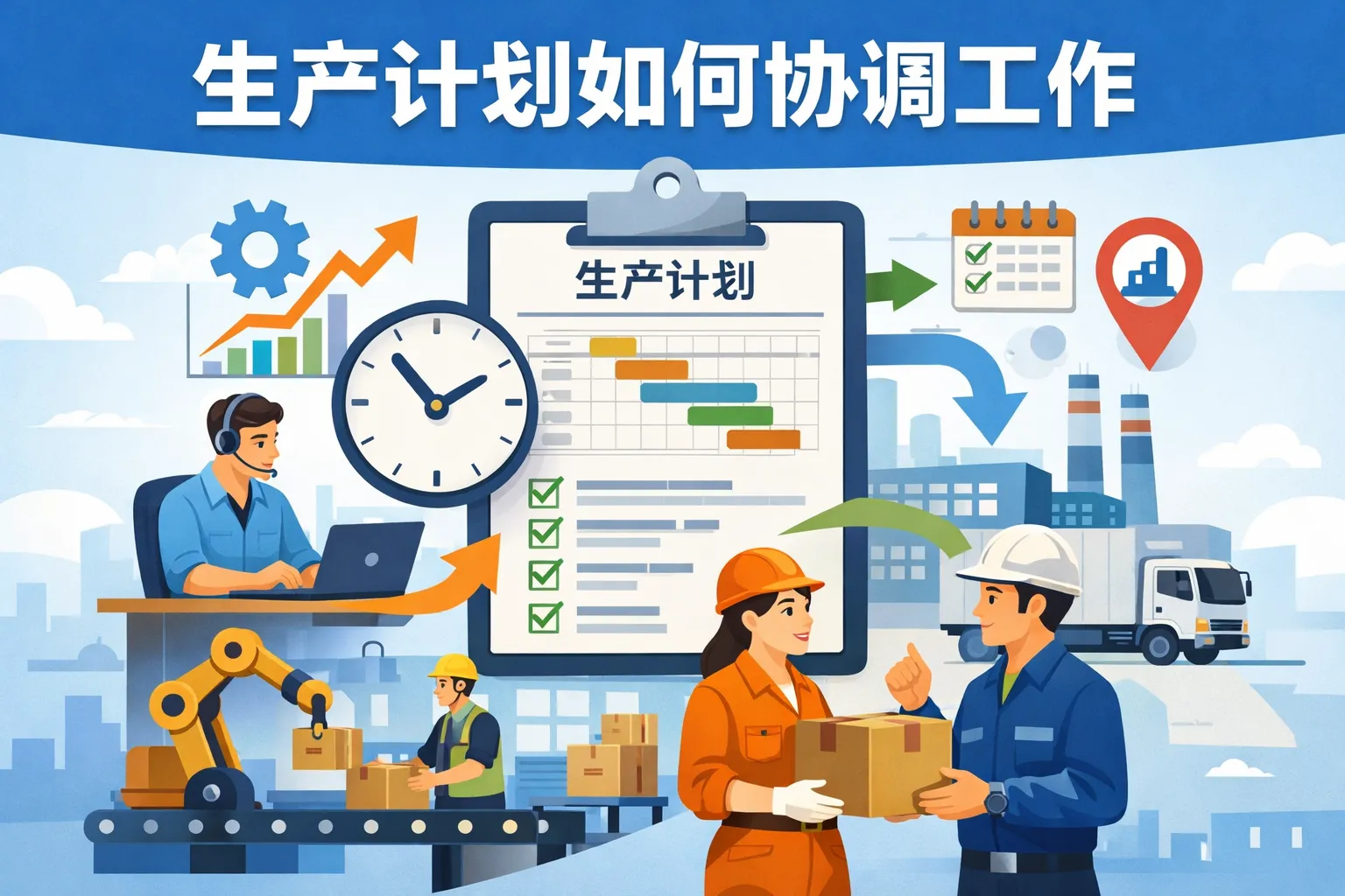 生产计划如何协调工作