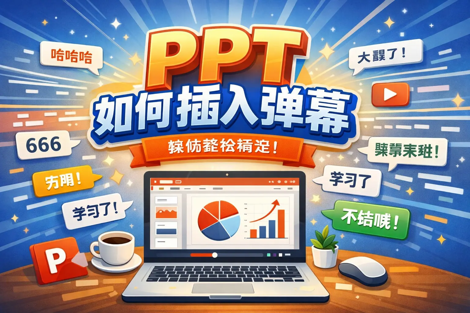 ppt如何插入弹幕