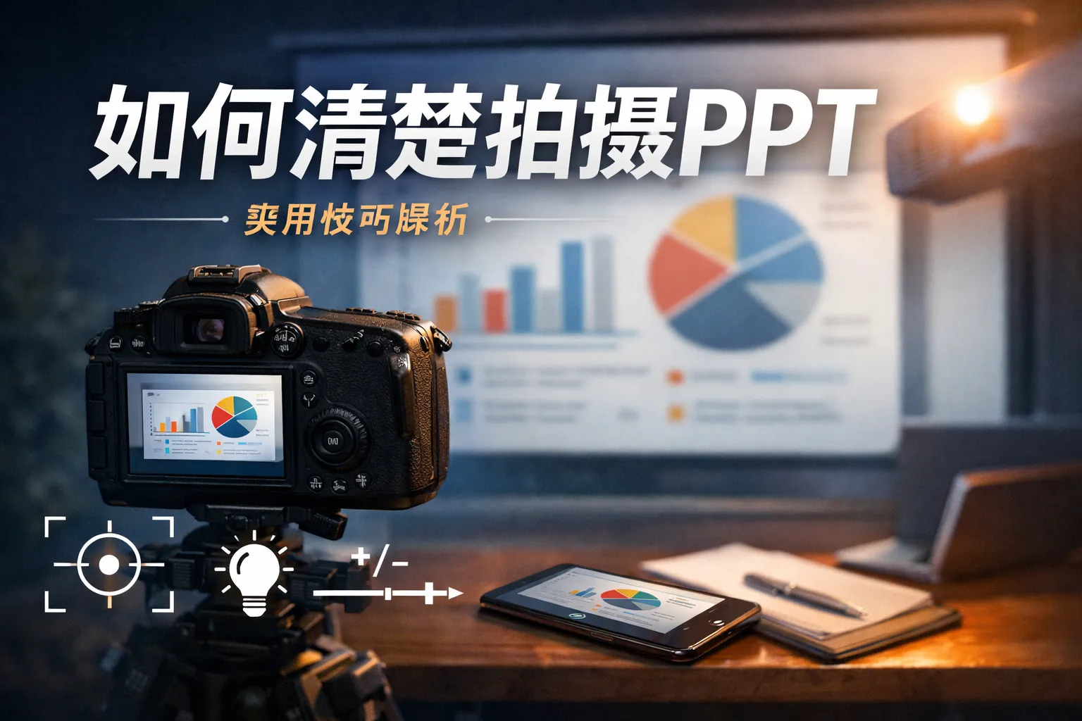 如何清楚拍摄ppt