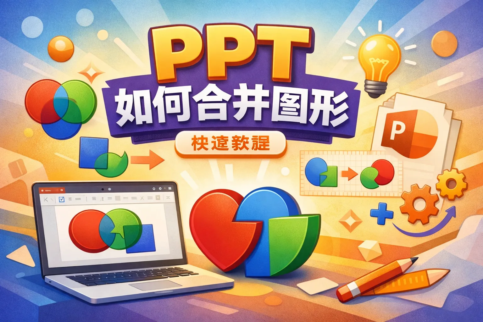 ppt 如何合并图形