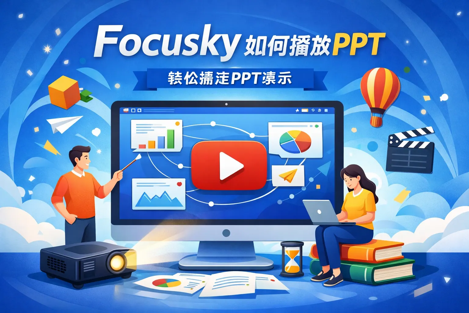 focusky如何播放ppt