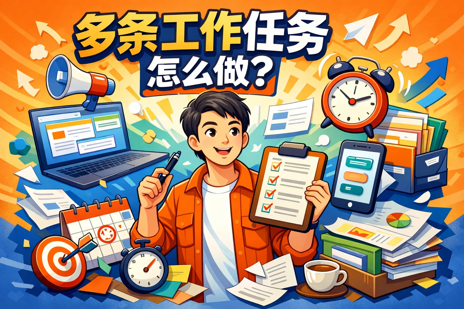 多条工作任务怎么做的