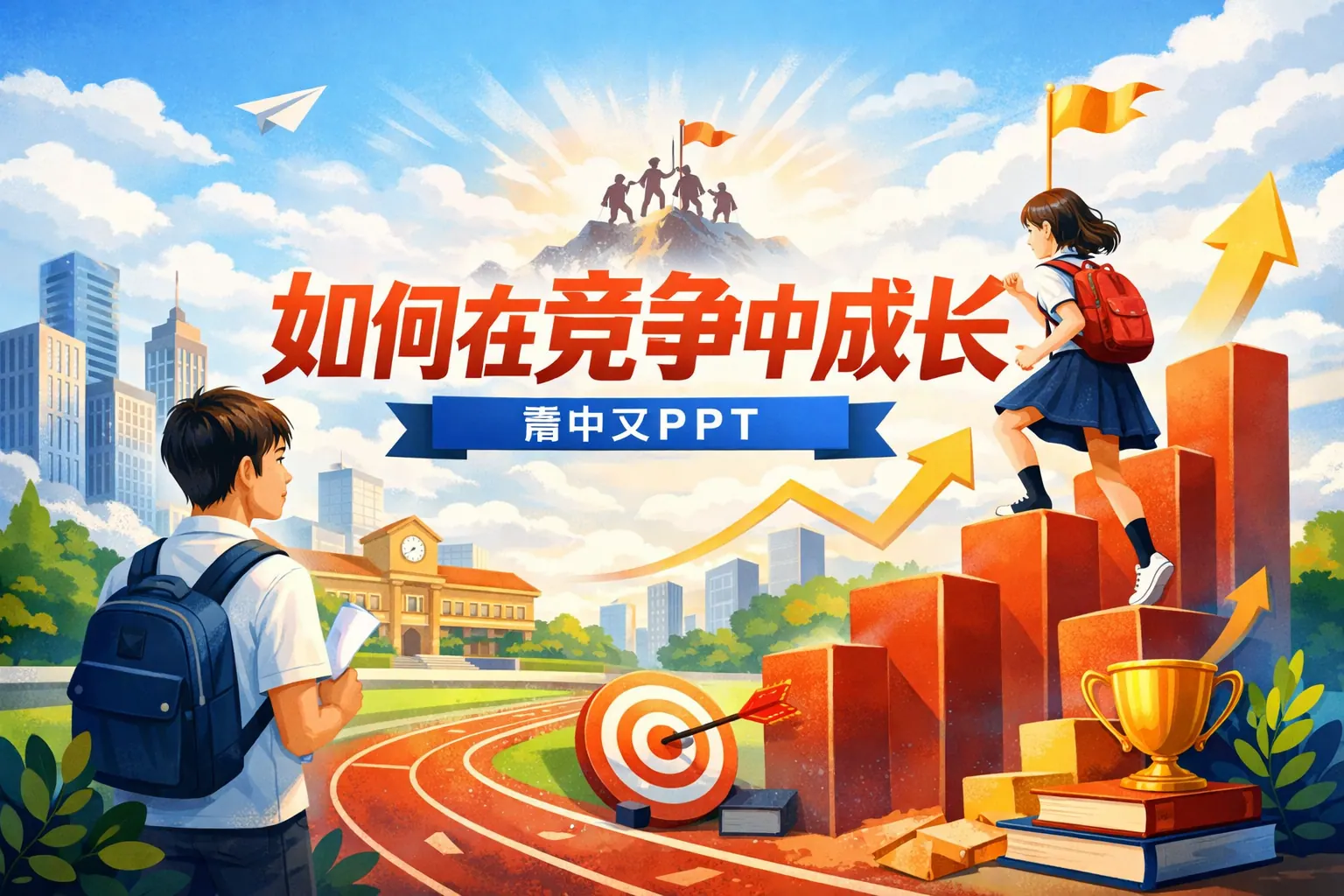 如何在竞争中成长高中ppt