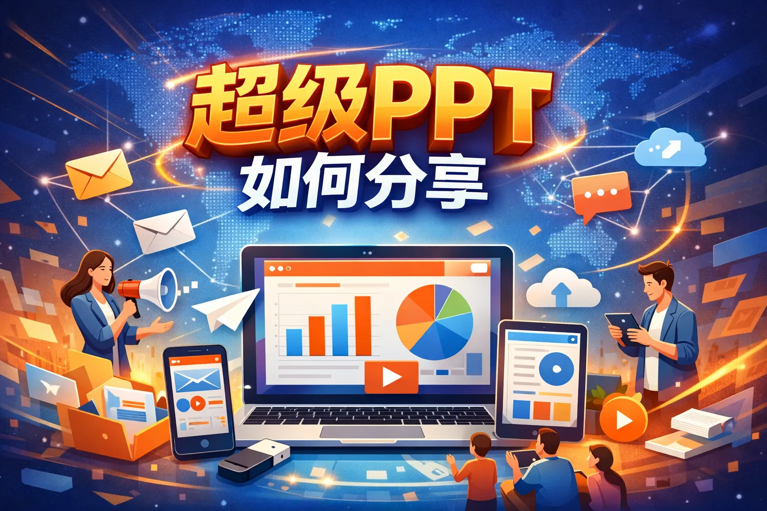 超级ppt如何分享