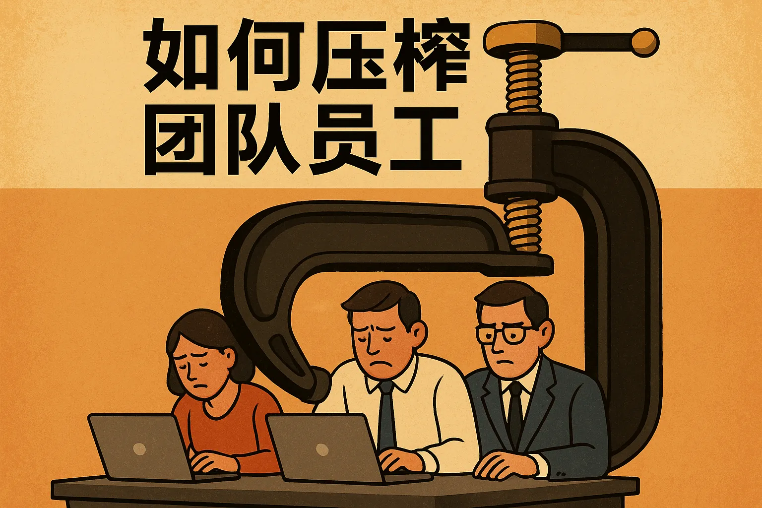 如何压榨团队员工