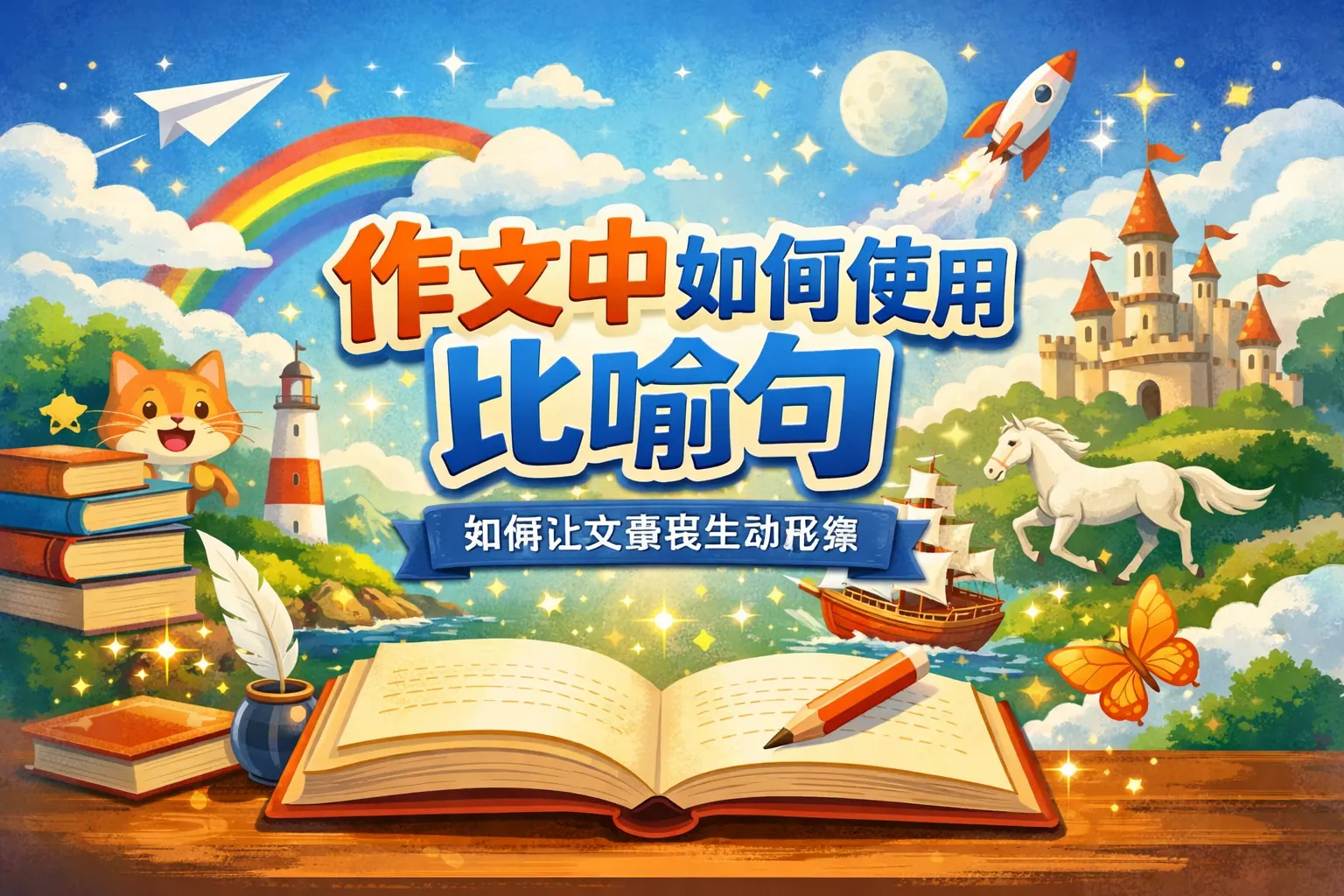 作文中如何使用比喻句PPT