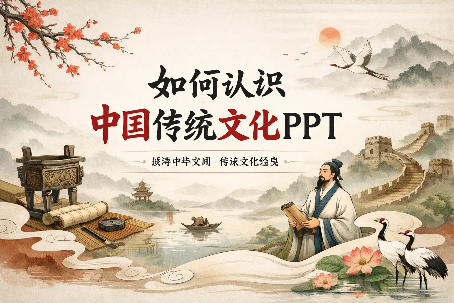如何认识中国传统文化ppt