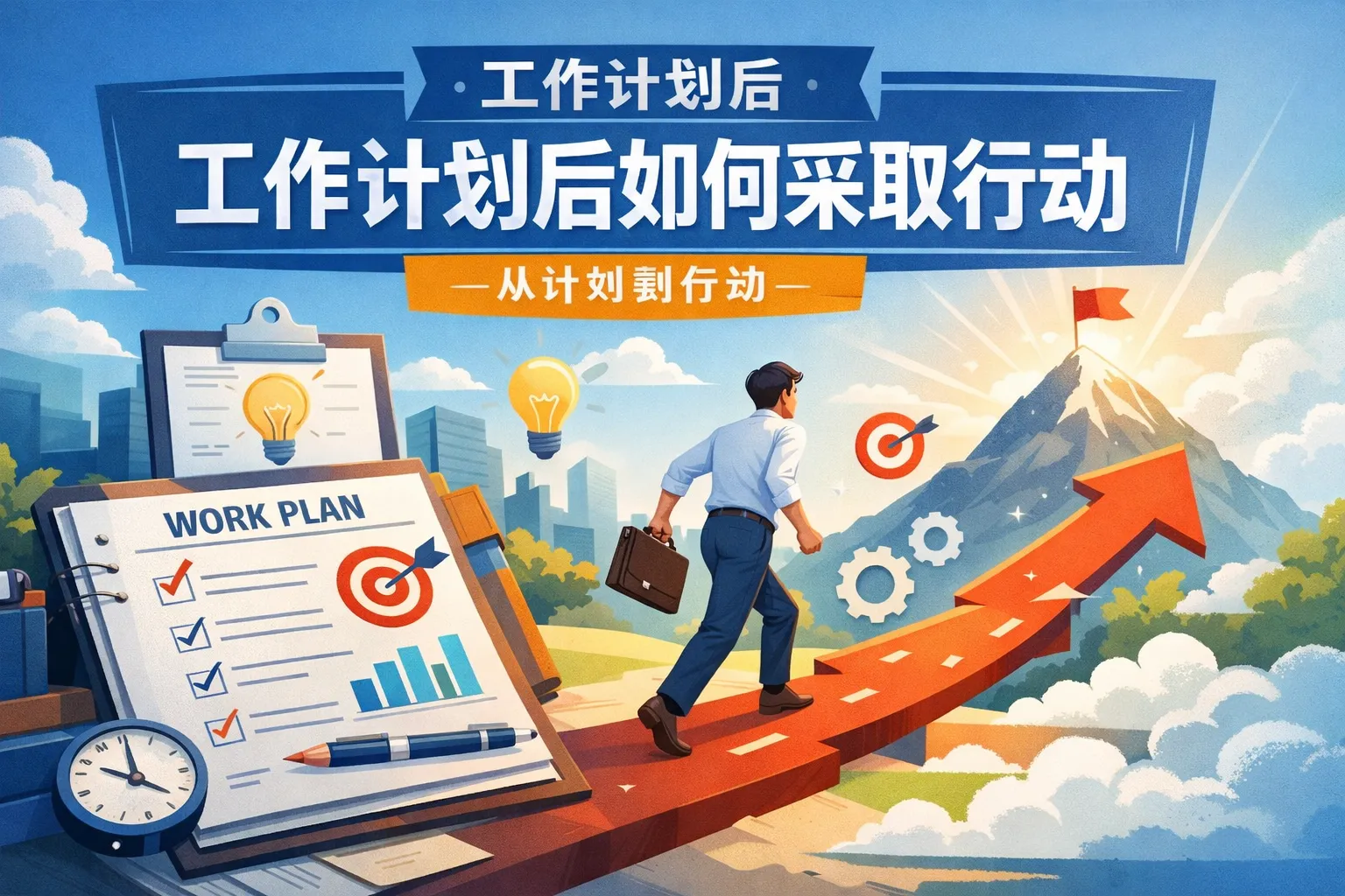 工作计划后如何采取行动
