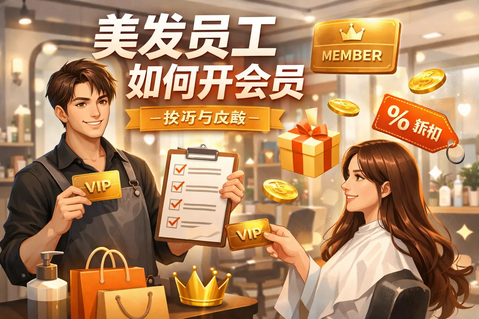 美发员工如何开会员