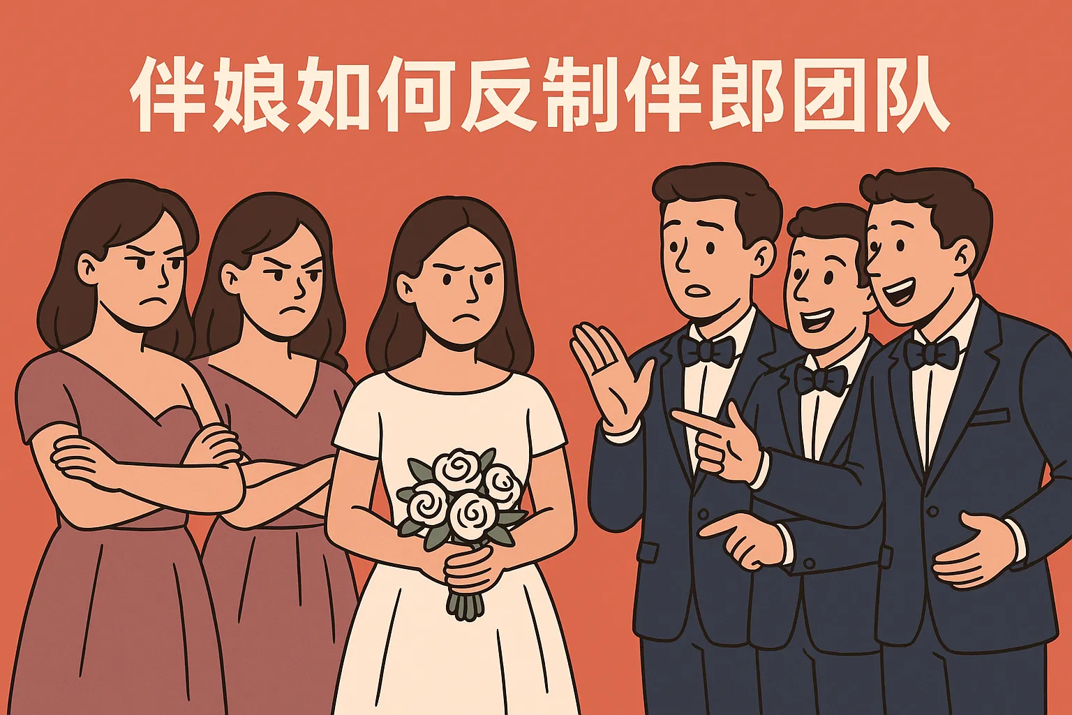 伴娘如何反制伴郎团队